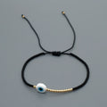 Easter Eye Rainbow Bracelet Tiny String Simple Bracelets Adjustable for Women Men Miyuki Beads Proetction Luck Multicolor