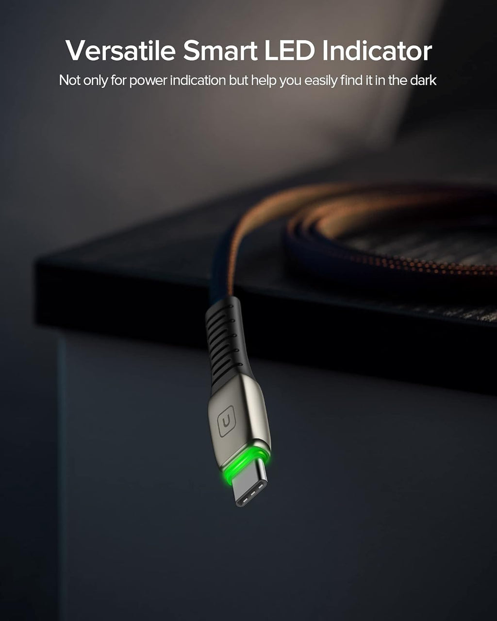 USB Type-C Cable Set, 5-Pack (3.1A) Quick Charge QC3.0 Fast Charging Cables (1.6ft, 3.3ft, 3.3ft, 6.6ft, 6.6ft) Durable Nylon for Samsung Galaxy S20, S10, S9, S8 Plus, Note 10, 9, LG, Google Pixel and More