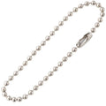 50Pcs Stainless Steel Ball Bead Adjustable Necklace Extender Chain DIY Keychain Pendants Jewelry Finding Making Accessories