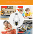 Câmera 360° com Áudio e Visão Noturna